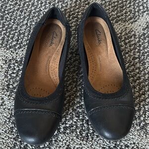 Clarks Women's Black Leather Shoes